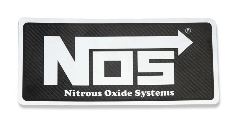 Nos Contingency Decal – Carbon Fiber Finish, 5-3/8" × 2-1/2", Small Format Racing Identifier 1
