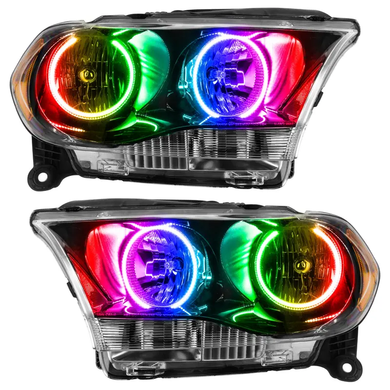 Oracle Lighting Colorshift Halogen Headlights – Pre-Assembled Smd Units With Black Bezel 1