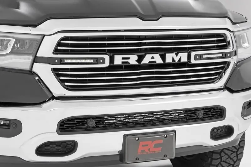 Rough Country Dual 6-Inch Led Grille Light Kit – Chrome, Ram 1500 (2019–2020) 1