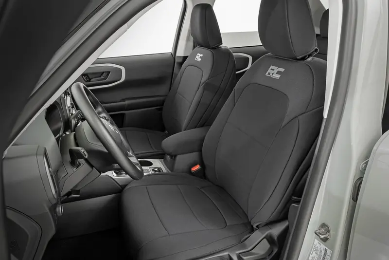 Rough Country Front And Rear Bench Seat Covers For 2021–2023 Ford Bronco Sport 4Wd 1