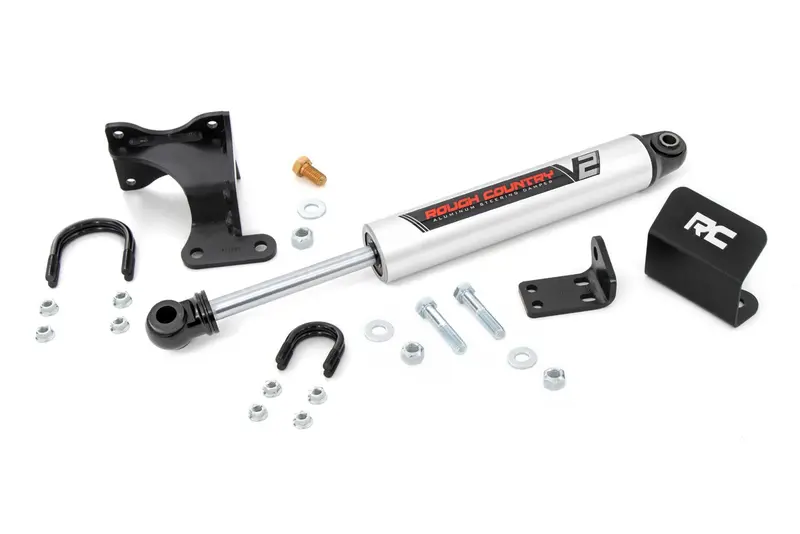Rough Country V2 Steering Stabilizer Axle Bracket – Compatible With 2007–2018 Jeep Wrangler Jk 1