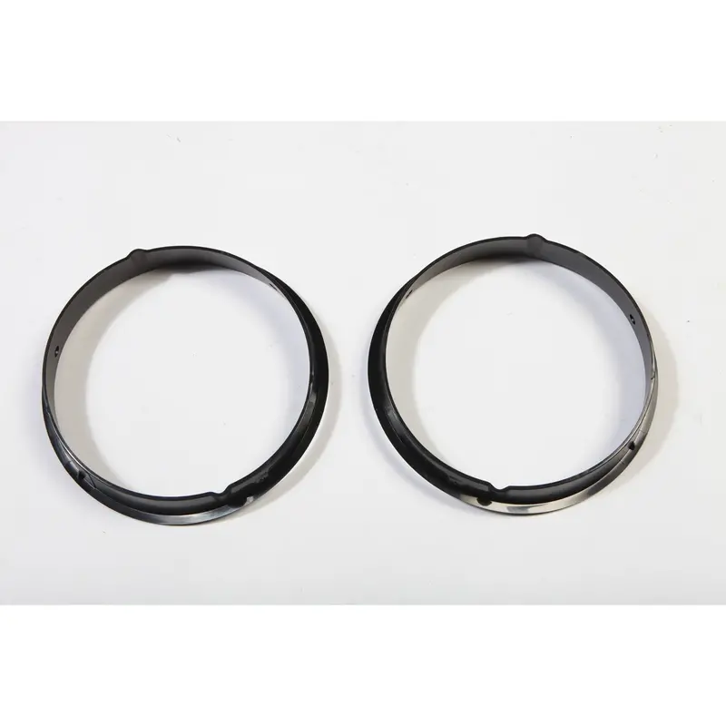 Rugged Ridge 12419.23 Replacement Headlight Bezel; Black Trim; 1