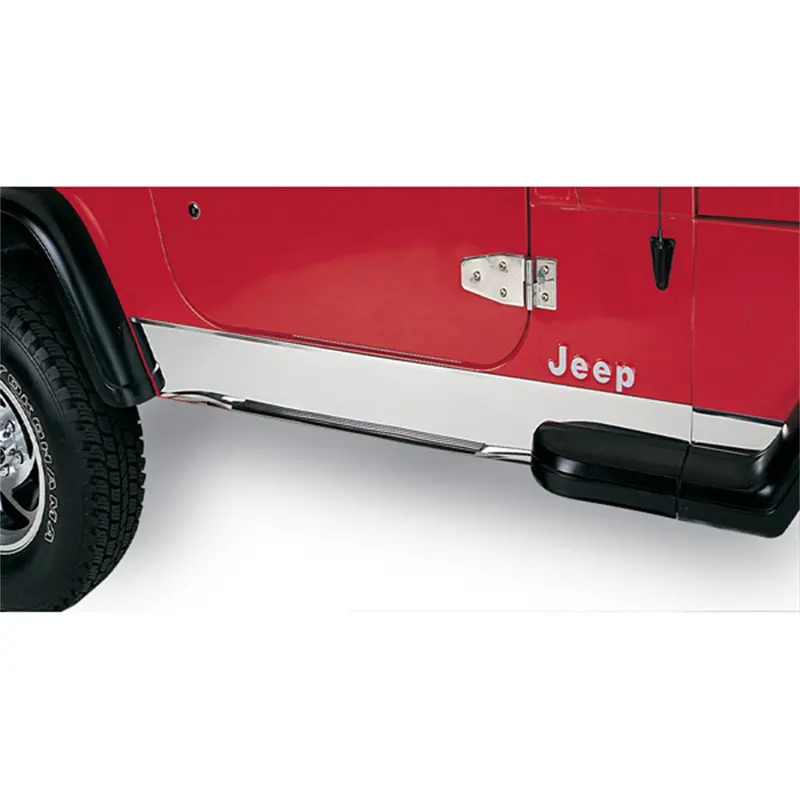 Rugged Ridge Stainless Steel Rocker Panel Trim – Durable Exterior Accent 1