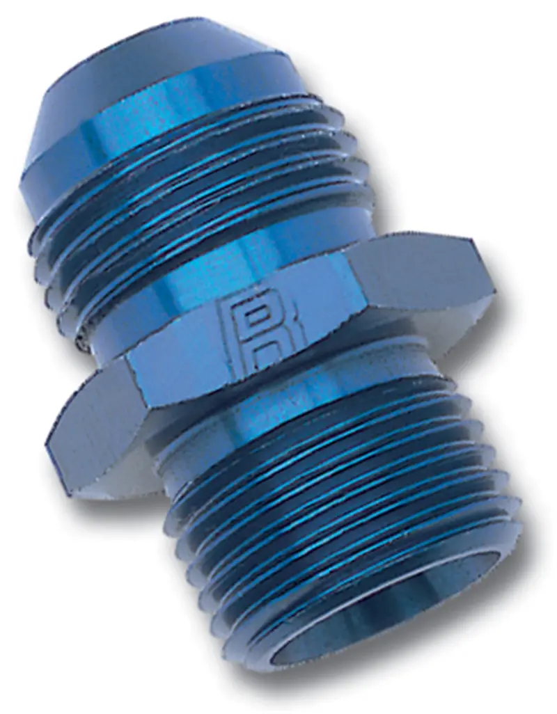 Russell Blue Flare-To-Metric Adapter – -4 An To 10Mm X 1.5 Thread 1