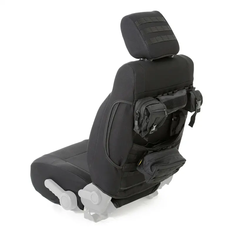 Smittybilt Neoprene Front Seat Covers – Black, Airbag-Compatible Protection 1