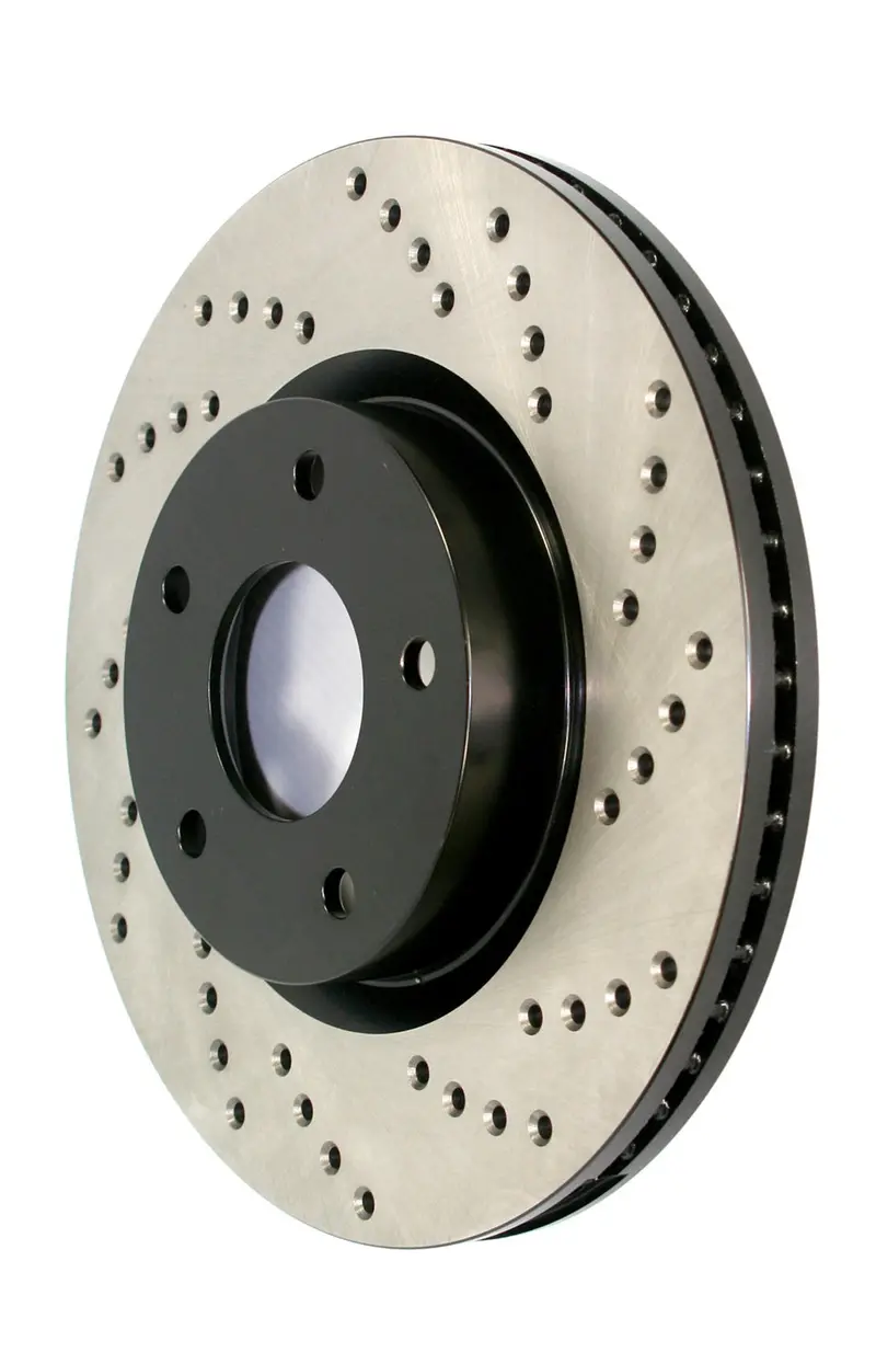 Stoptech 128.33155R Sport Cross-Drilled Rear Right Brake Rotor 1