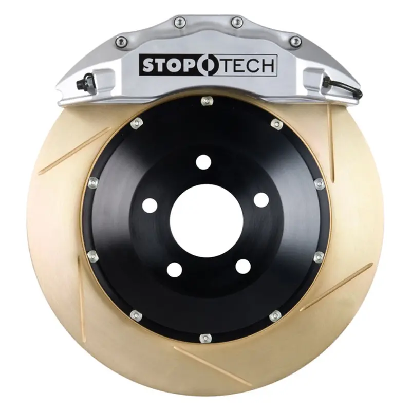 Stoptech Big Brake Kit – Two-Piece Front Slotted Rotors 1