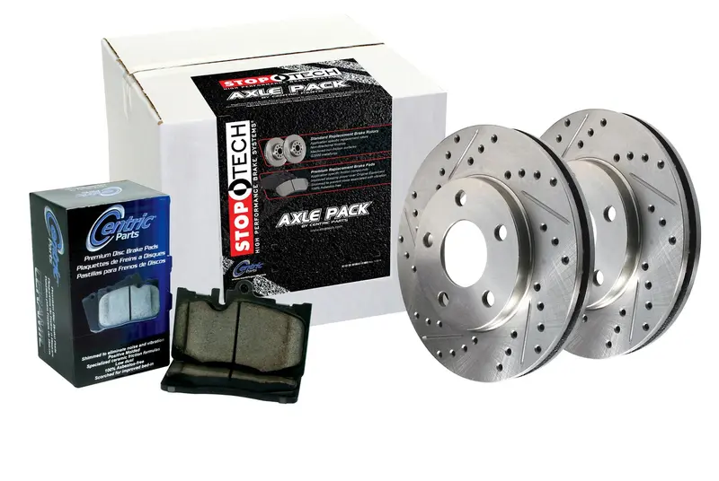 Stoptech Sport Brake Kit – Drilled Rotors, Brake Lines, And 4-Wheel Components 1
