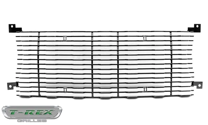 T-Rex Billet Aluminum Horizontal Bumper Grille Insert – Gloss Black Finish 1