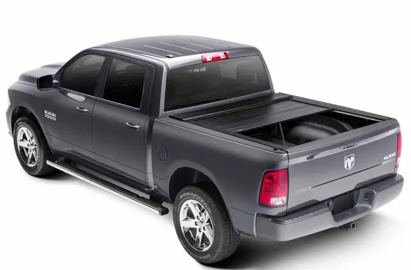 Trailfx Manual Retractable Tonneau Cover – Matte Black Aluminum With Key Lock 1