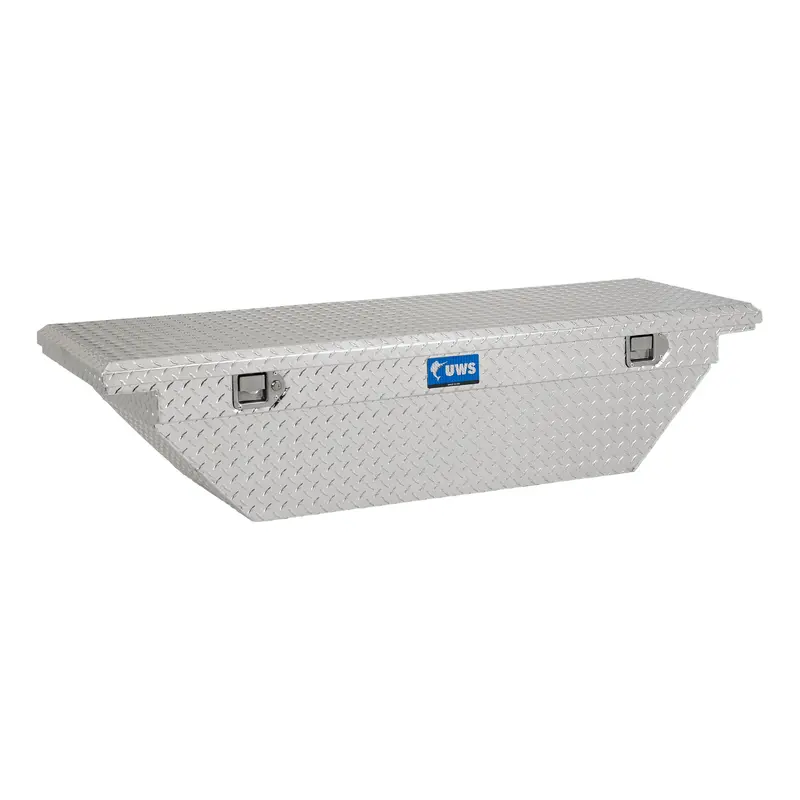 Uws Ec10421 Bright Aluminum 69In. Angled Crossover Tool Box With Low Profile (Heavy Packagin 1