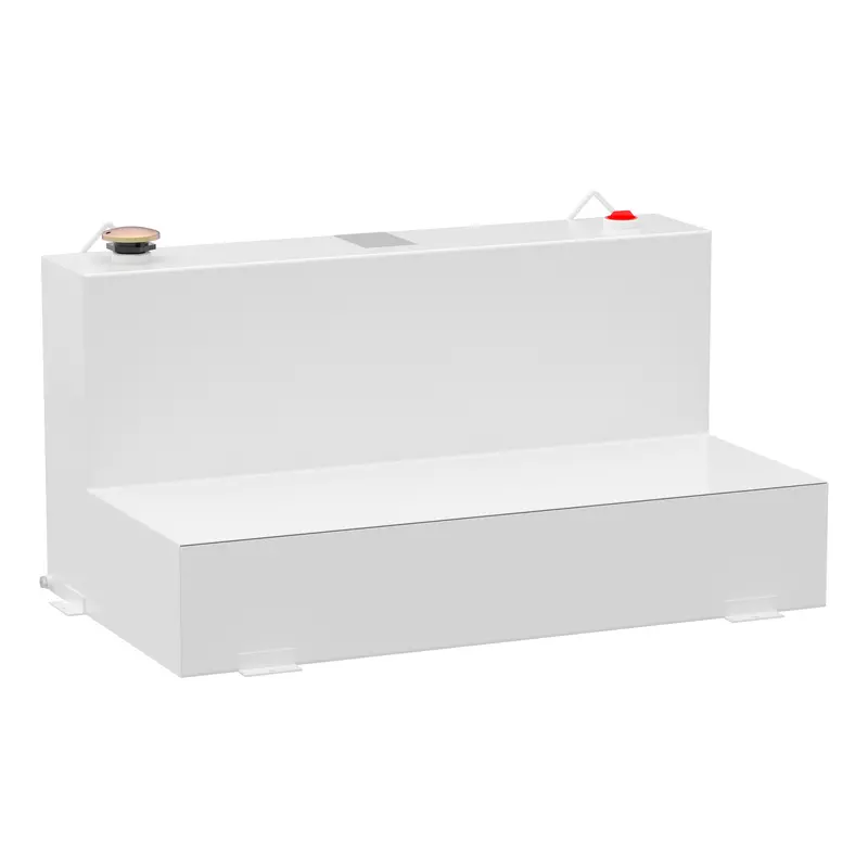 Uws L-Shape Steel Transfer Tank – 75-Gallon White Portable Fuel Storage System 1