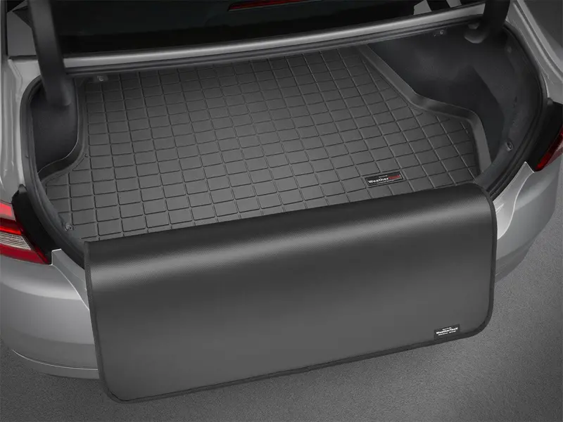Weathertech 411044Sk Custom Cargo Liner With Bumper Protector – Tan, Fits Models Without 4-Zone Climate Control 1