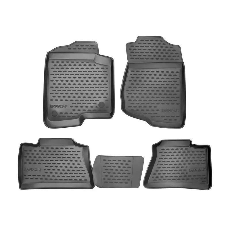 Westin Profile Floor Liners – Four-Piece Black Trim Set For Front & Rear Cab Protection 1